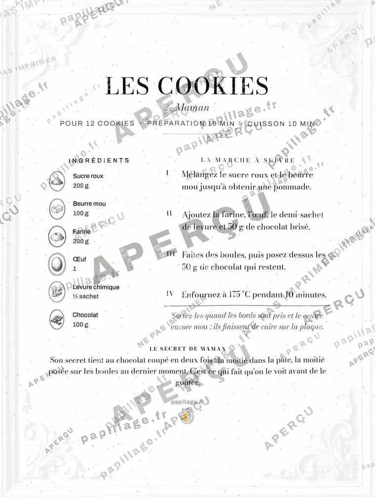 Les Cookies dans le style Chic