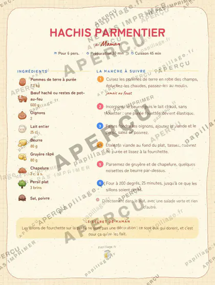 Hachis parmentier dans le style Kawaii japonais